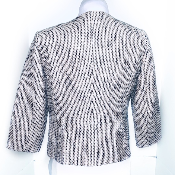 Vince Camuto 8P Pink Tweed Blazer 3/4 Sleeve - Picture 3 of 4